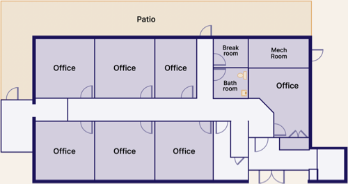 Hockessin Ponds Studios - Workspace First Floor Plan