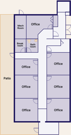 Hockessin Ponds Studios - Workspace First Floor Plan